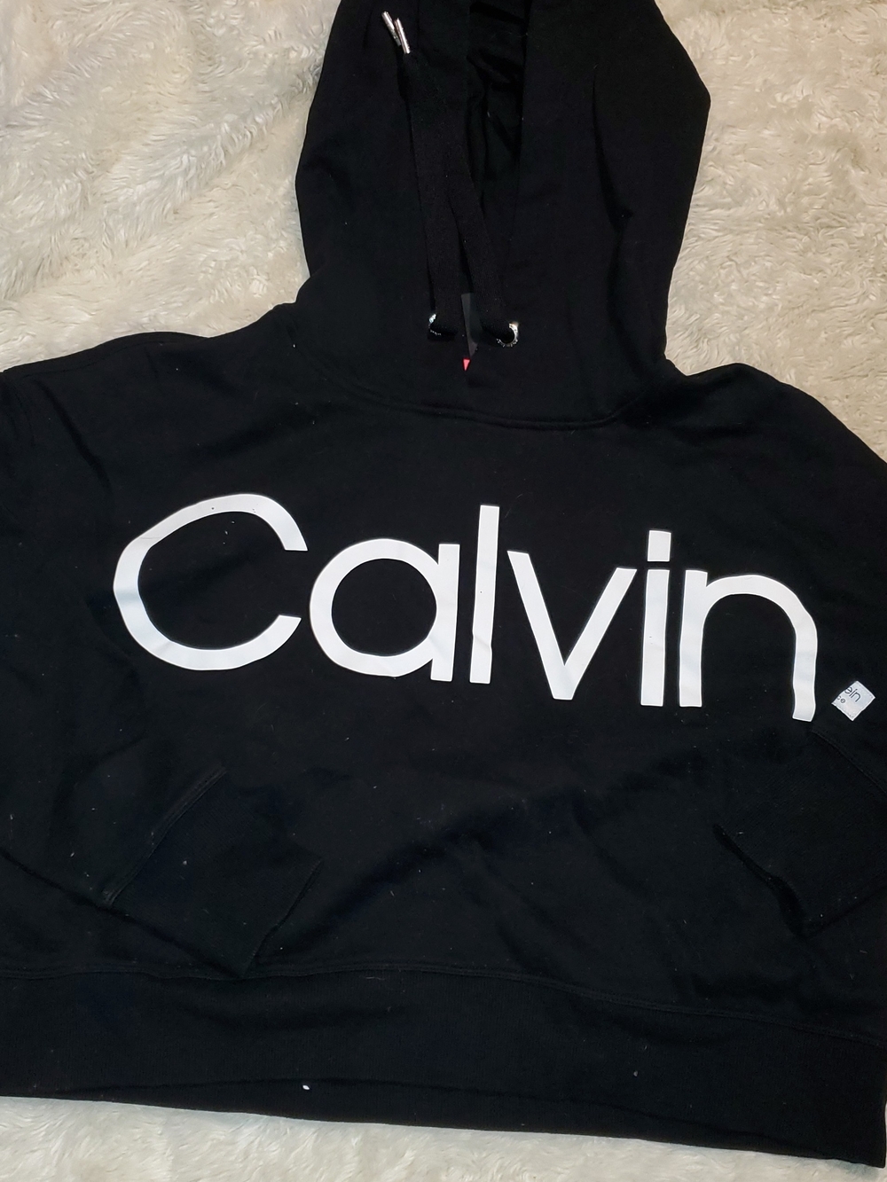 Calvin Klein Black Hoodie with White Logo